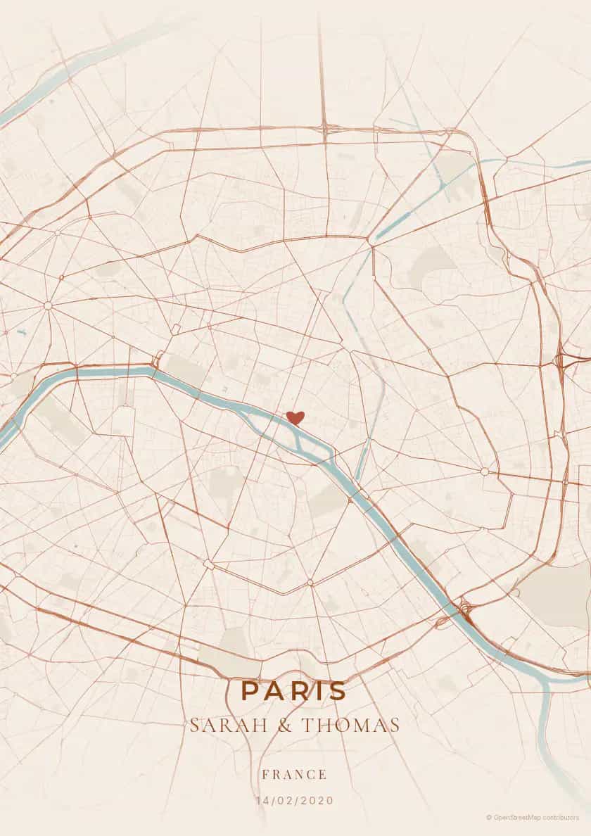 Map poster preview