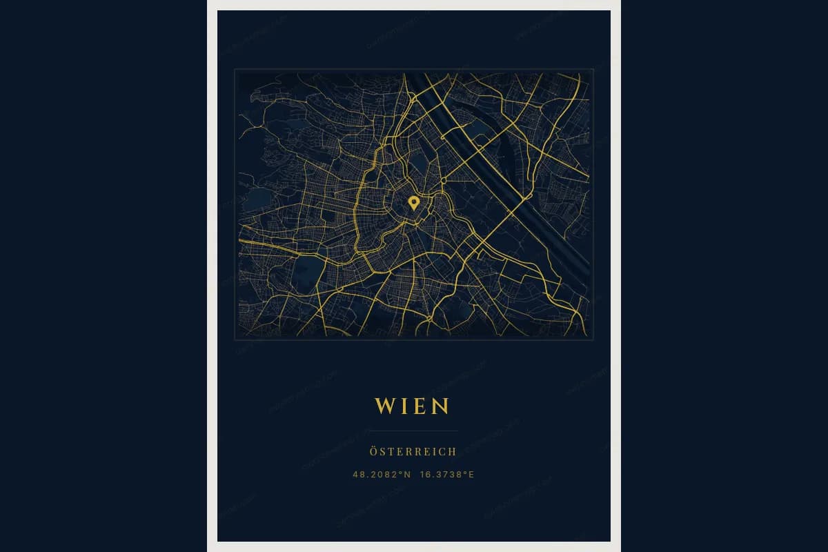 Poster de carte élégant comme cadeau de Noël