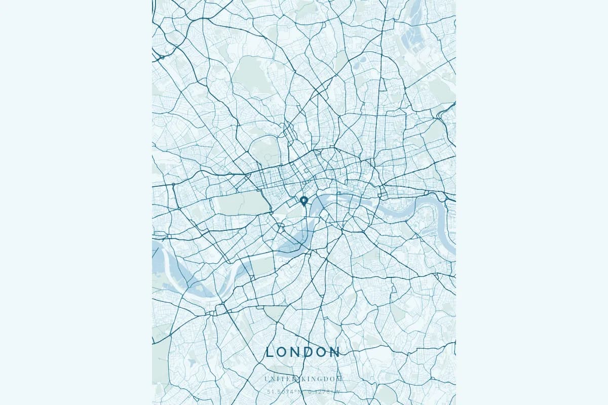 Poster de carte comme cadeau pour couple à distance