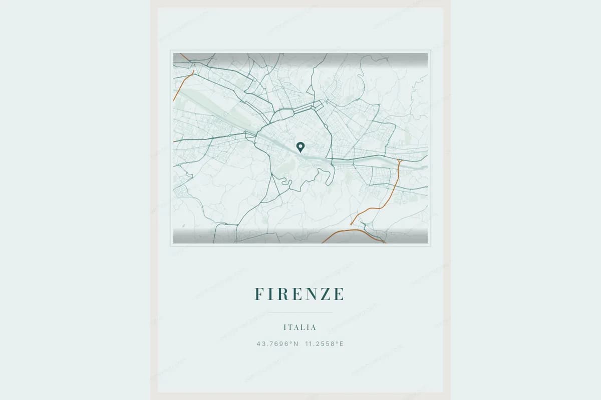 Détail d'une inscription personnalisée sur un poster de carte