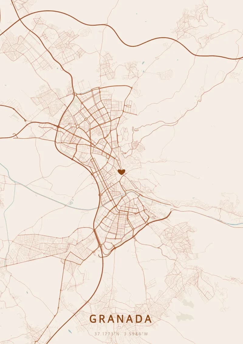 Personalisiertes Stadtposter von Granada — Granada