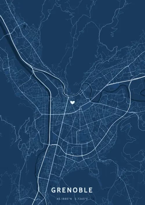 Bastille au coucher du soleil — Grenoble