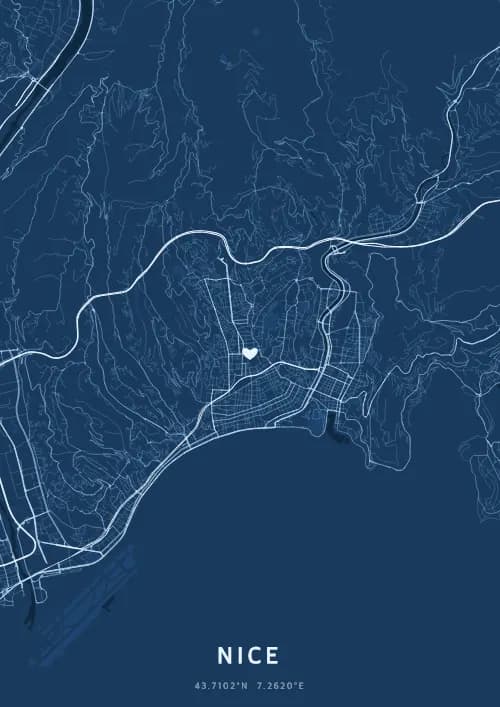 Colline du Château au coucher du soleil — Nice