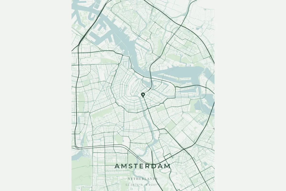Poster de carte comme cadeau de crémaillère