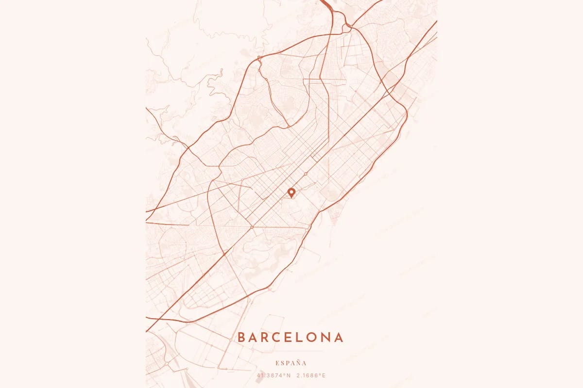 Poster de carte coloré comme cadeau pour une amie