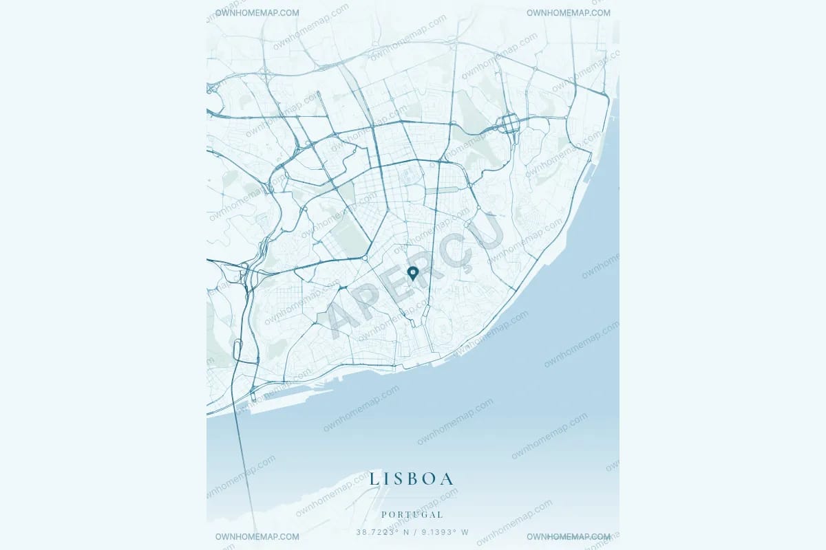 Colecao de posters de mapa para um viajante