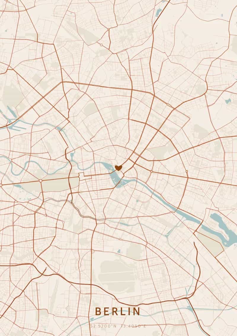 Personalisiertes Stadtposter von Berlin — Berlin