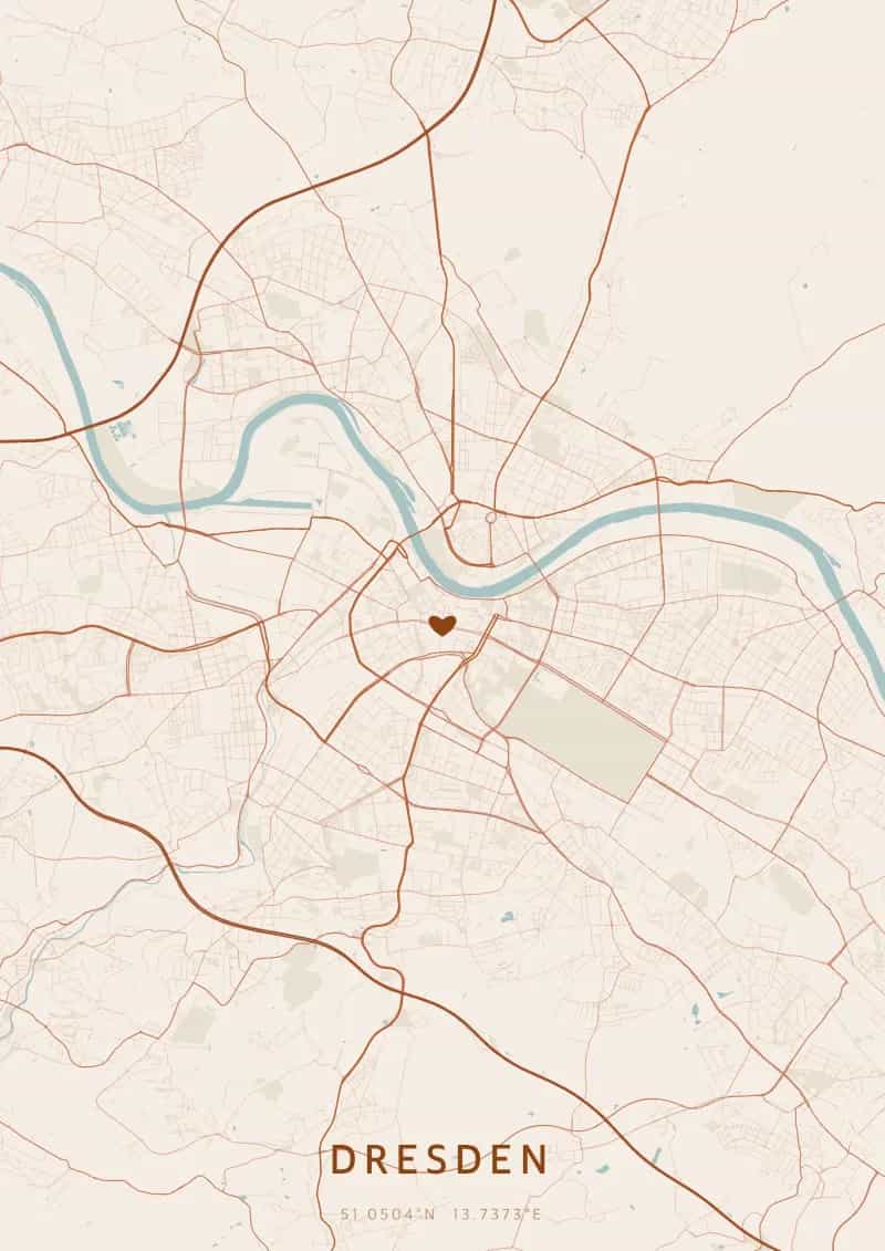 Personalisiertes Stadtposter von Dresden — Dresden
