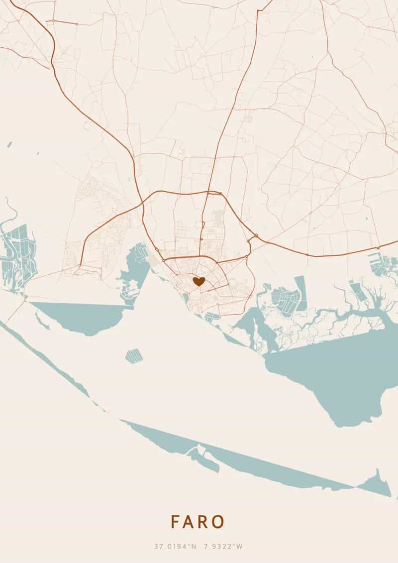 Personalisiertes Stadtposter von Faro — Faro