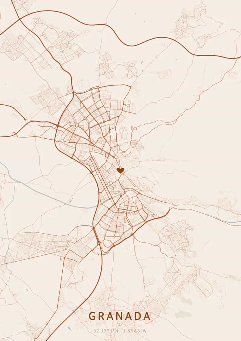 Personalisiertes Stadtposter von Granada — Granada