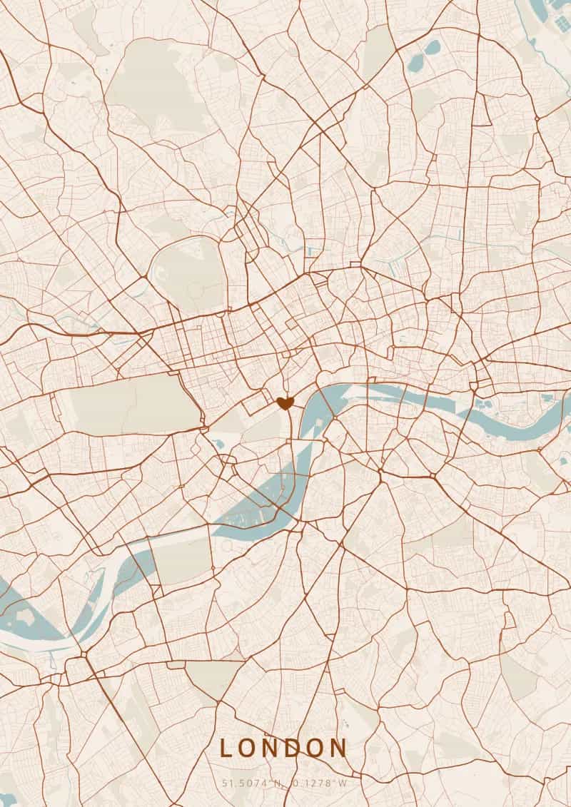 Personalisiertes Stadtposter von London — London