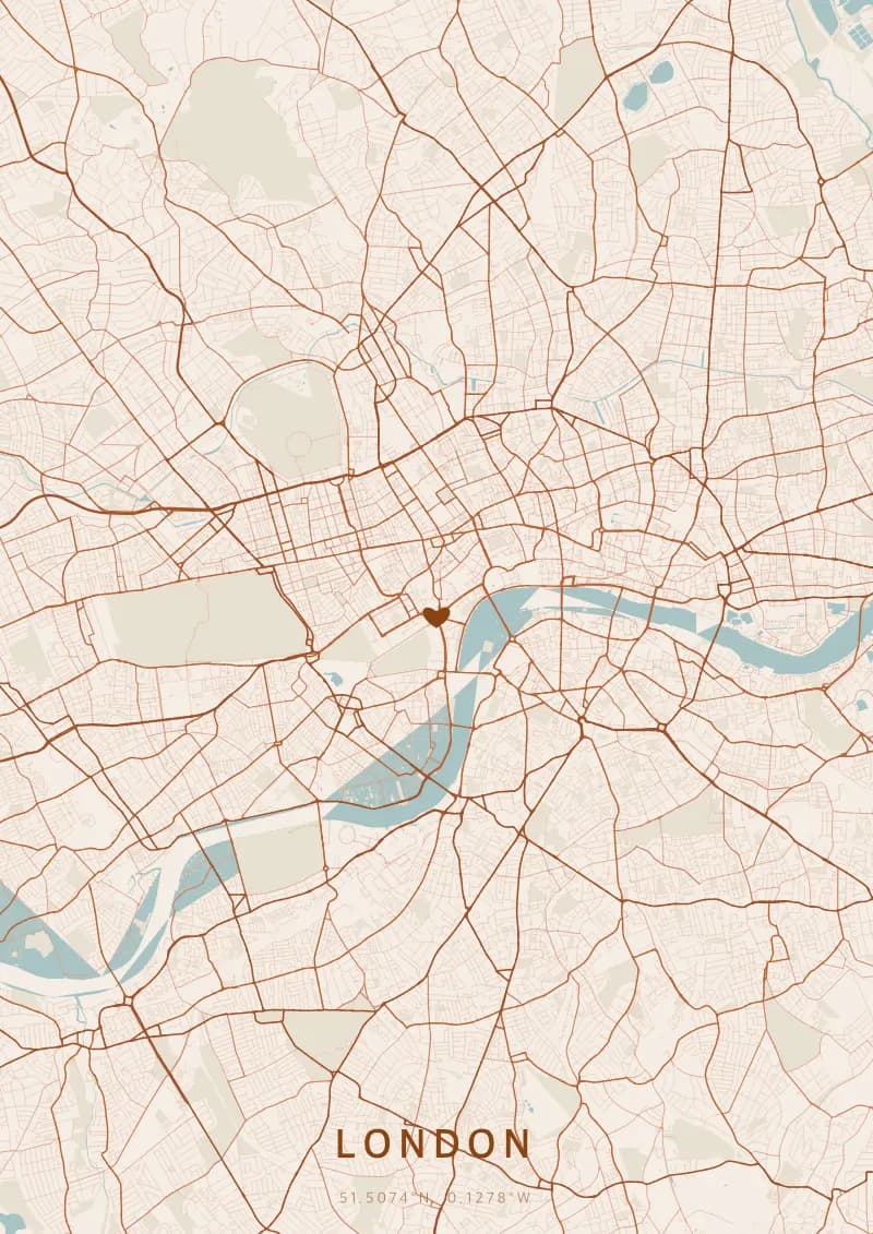 Personalisiertes Stadtposter von London — London