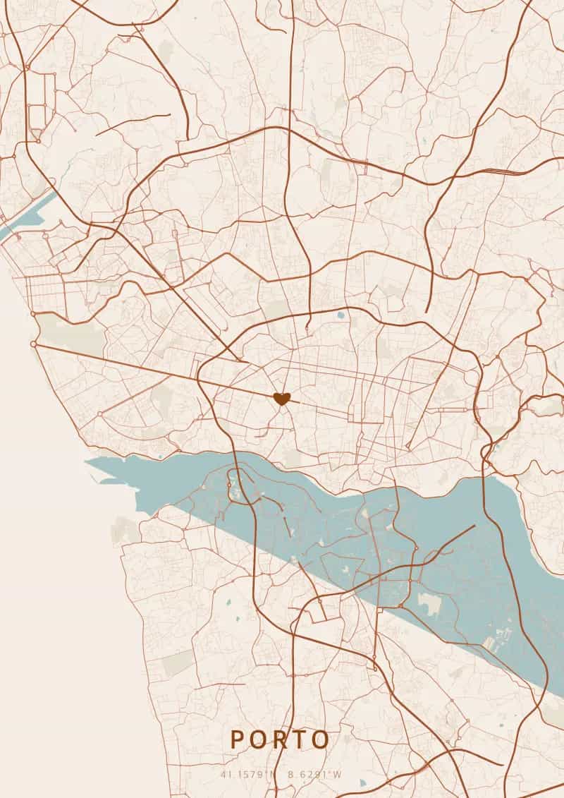 Personalisiertes Stadtposter von Porto — Porto