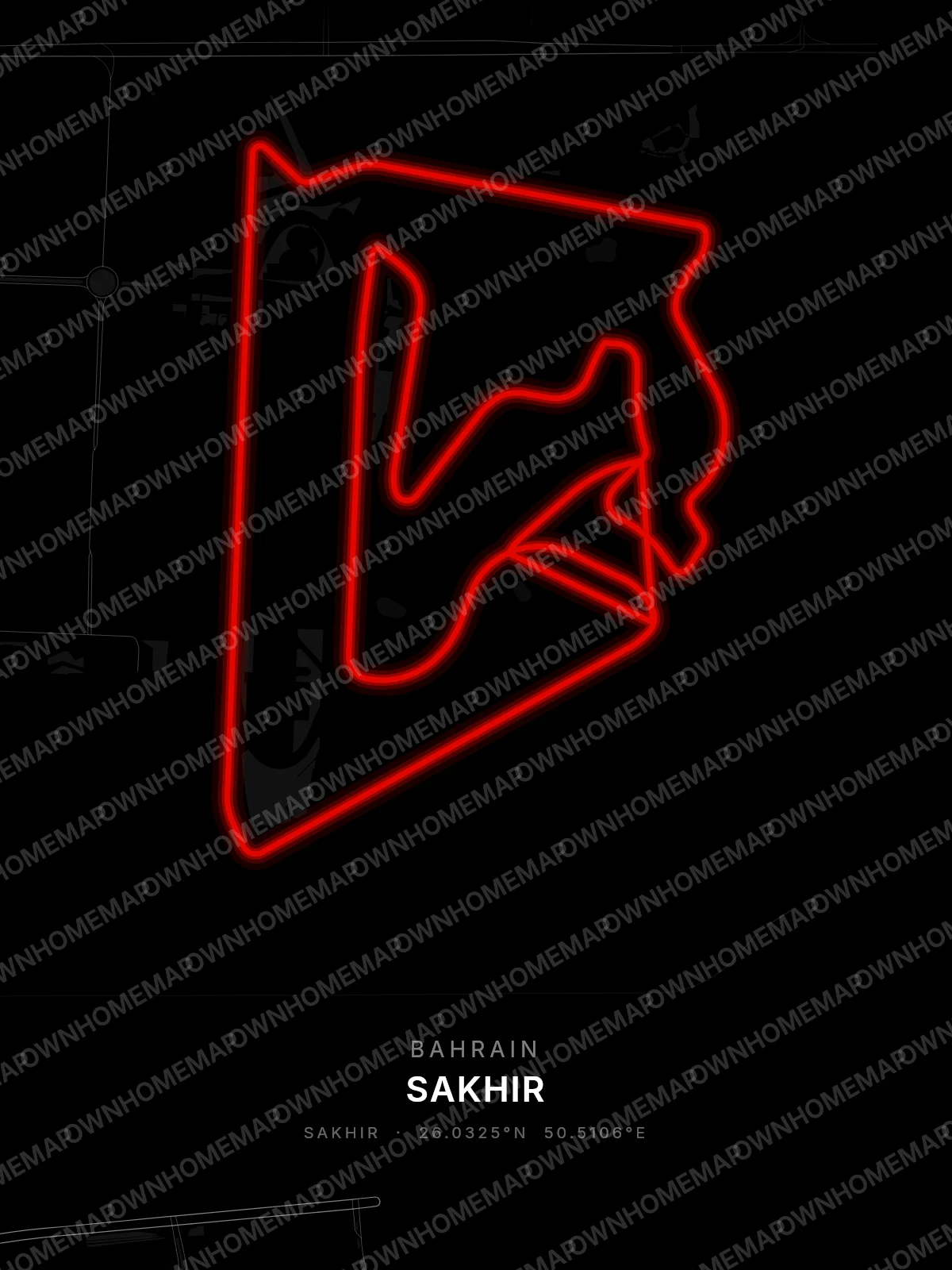 Sakhir circuit poster preview, Bahrain