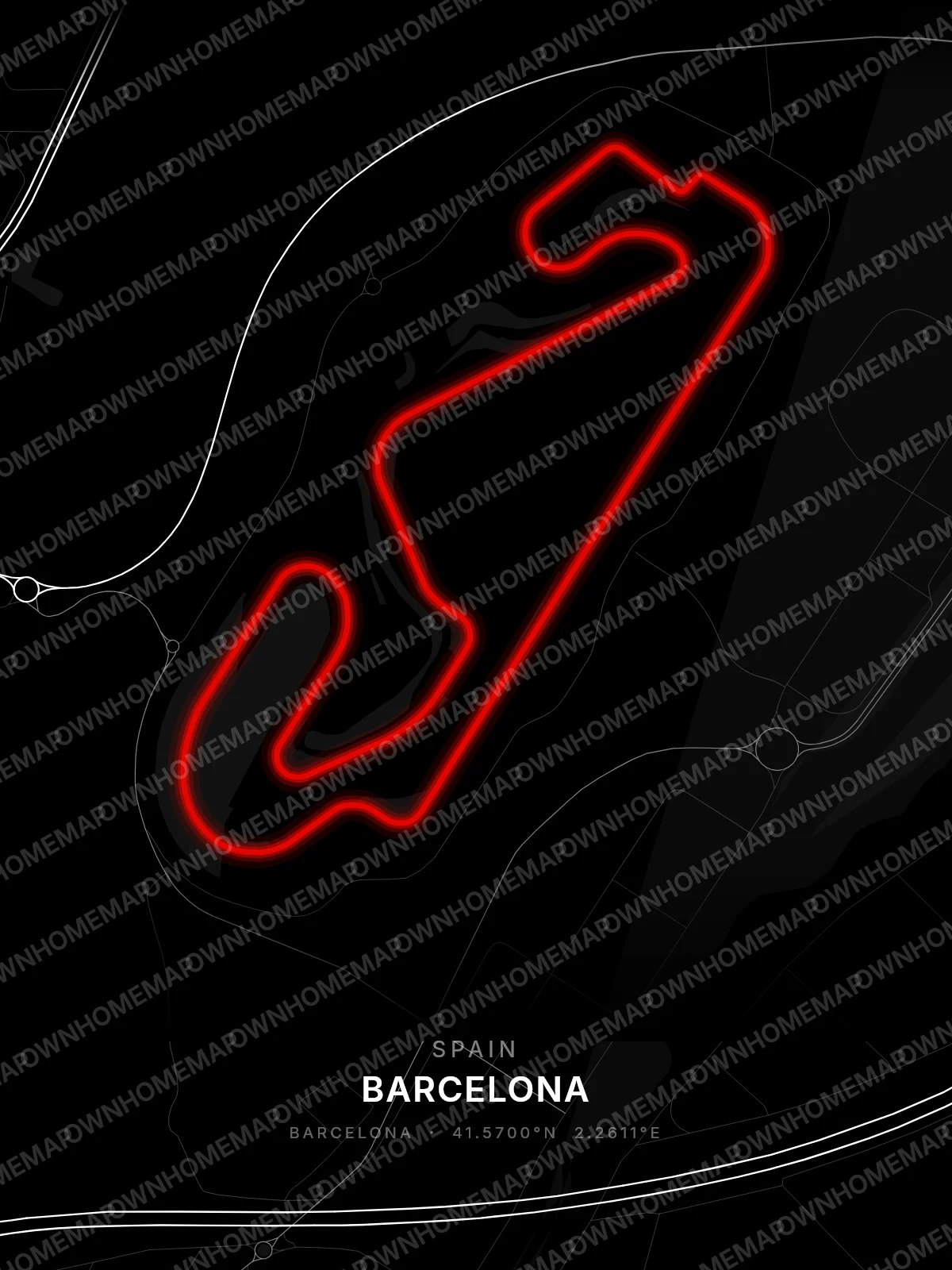 Barcelona circuit poster preview, Spain