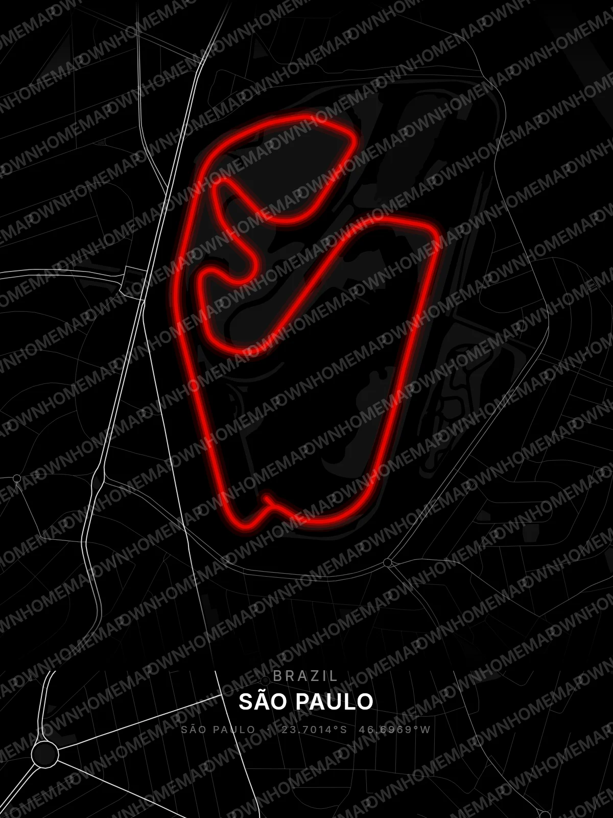 São Paulo circuit poster preview, Brazil