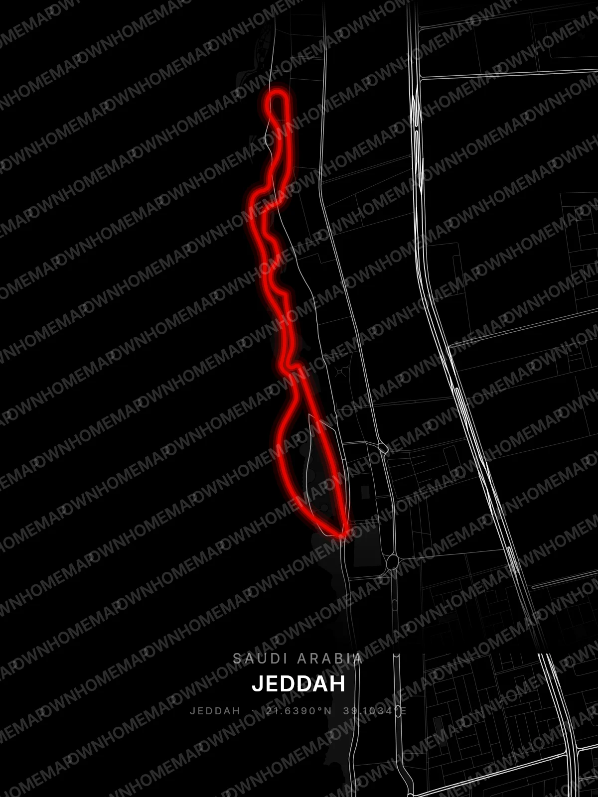 Jeddah circuit poster preview, Saudi Arabia