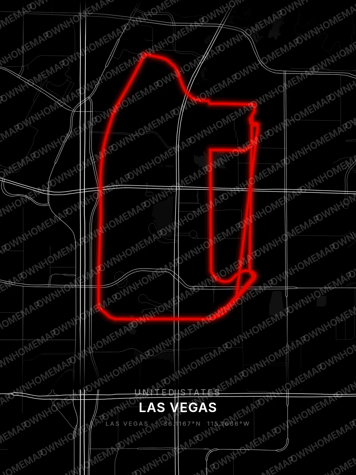 Las Vegas circuit poster preview, United States