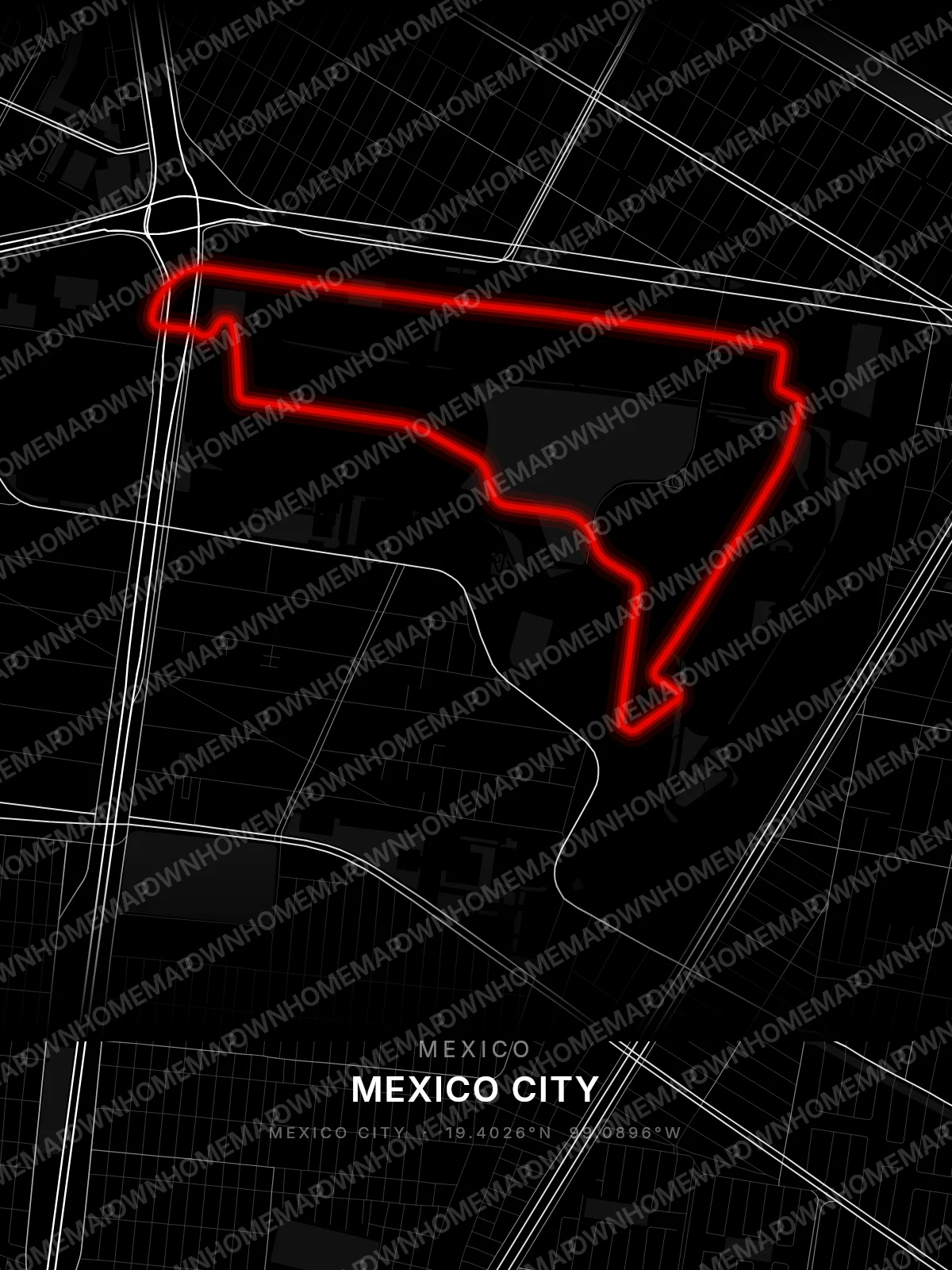 Mexico City circuit poster preview, Mexico