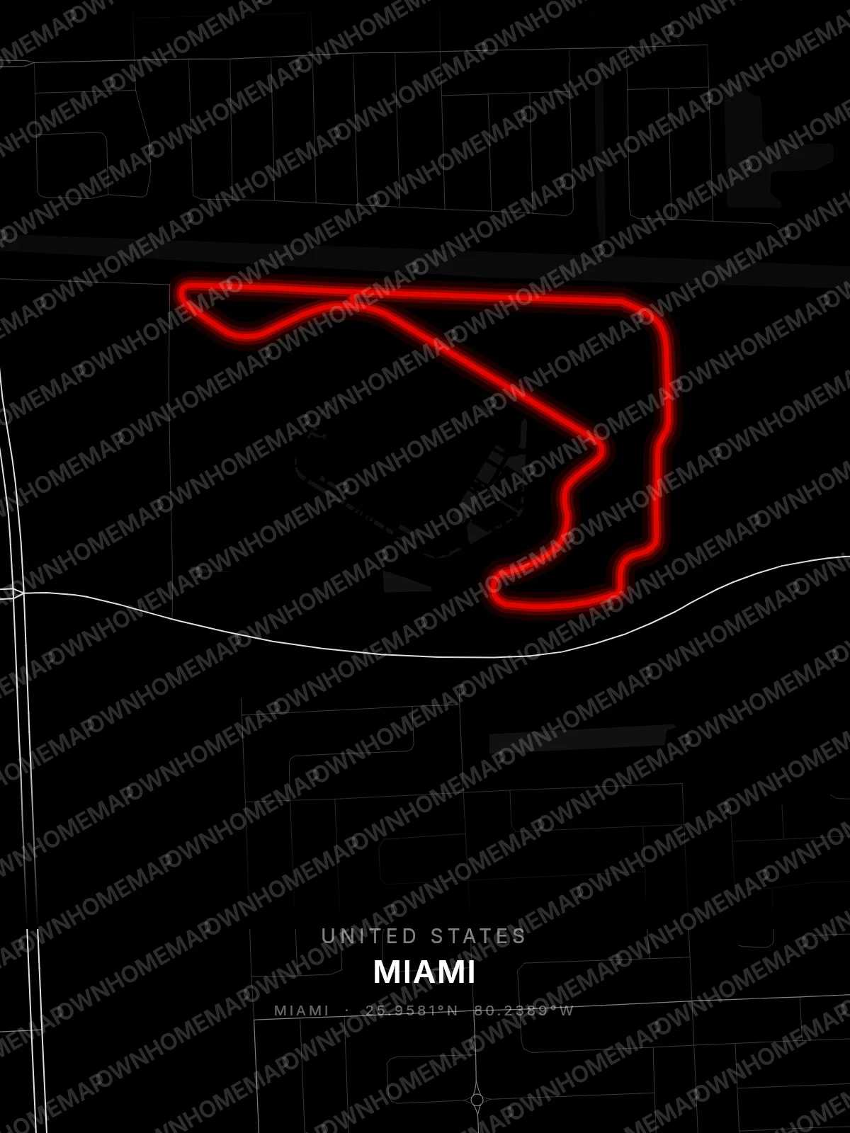 Miami circuit poster preview, United States