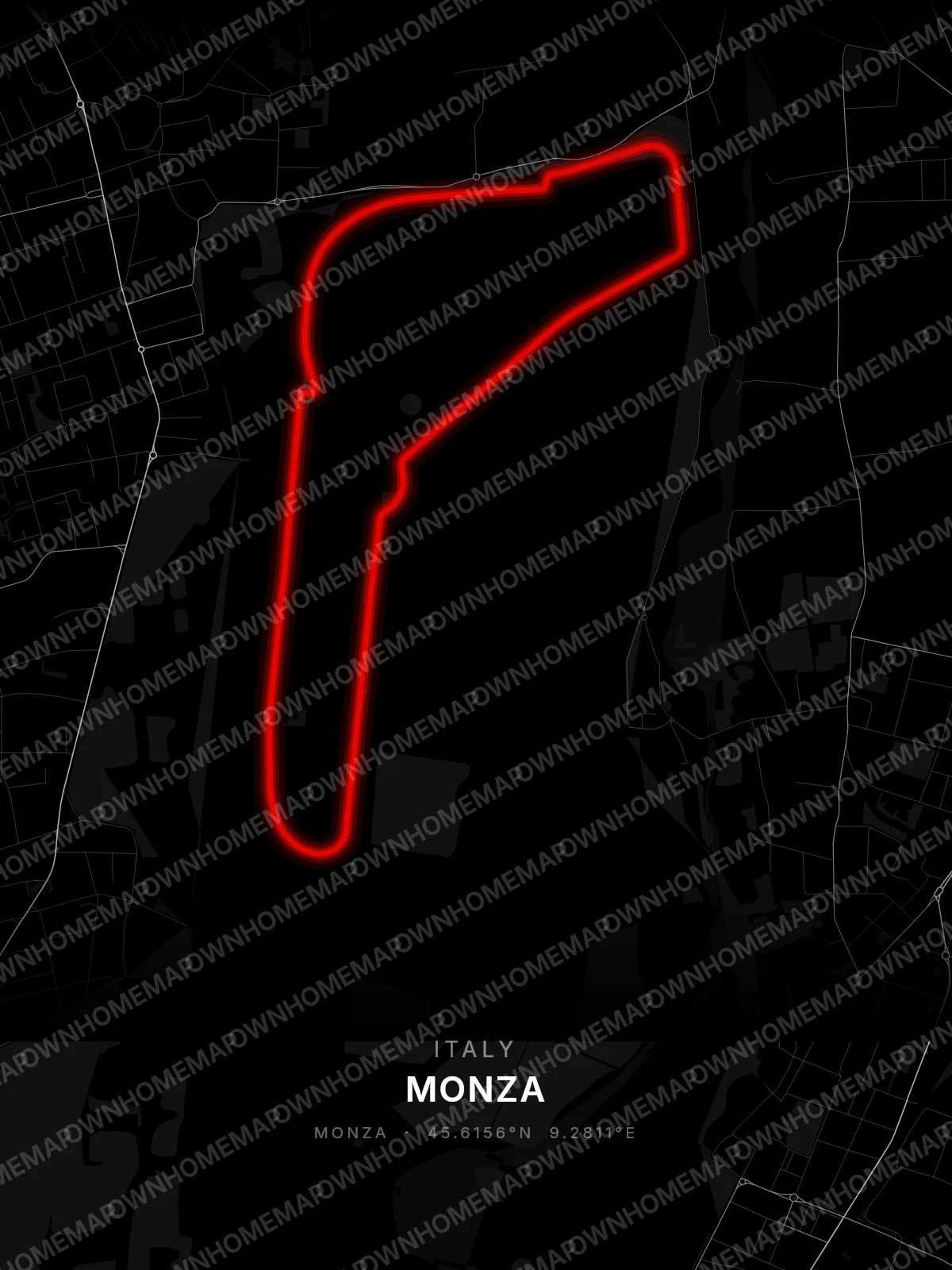 Monza circuit poster preview, Italy