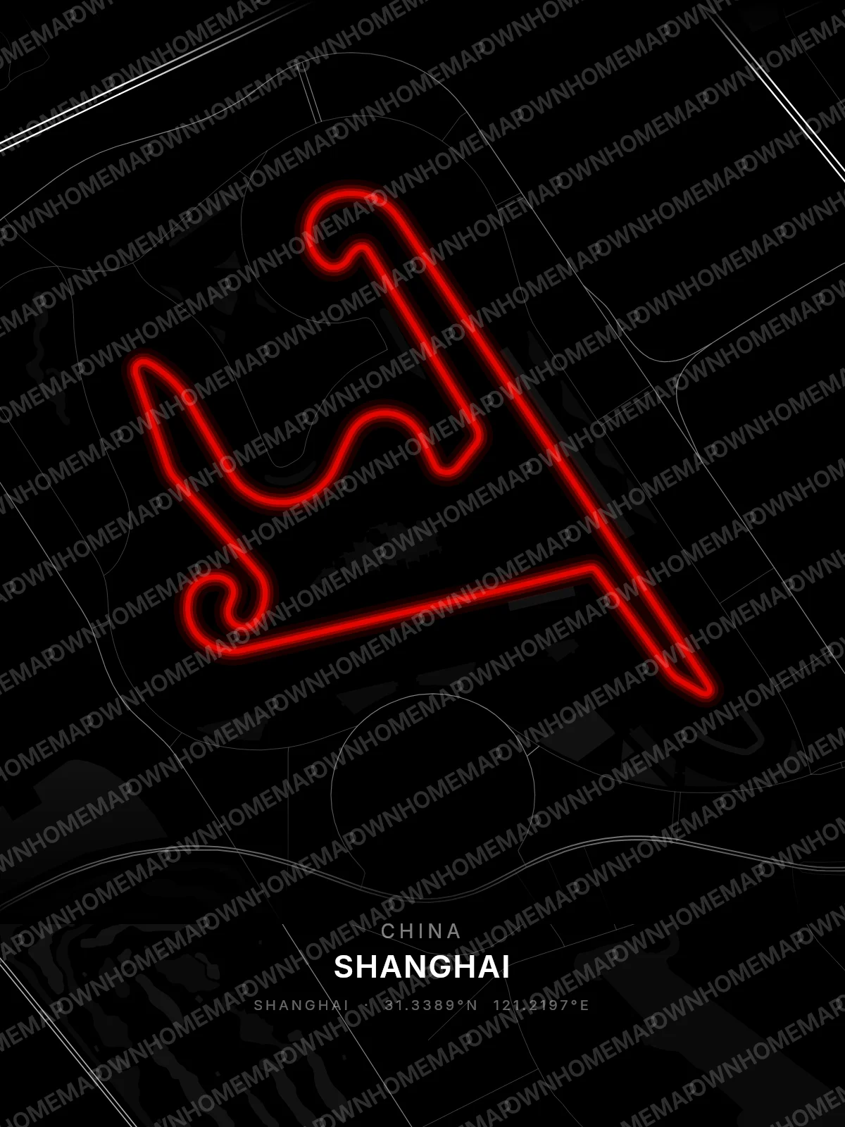 Shanghai circuit poster preview, China