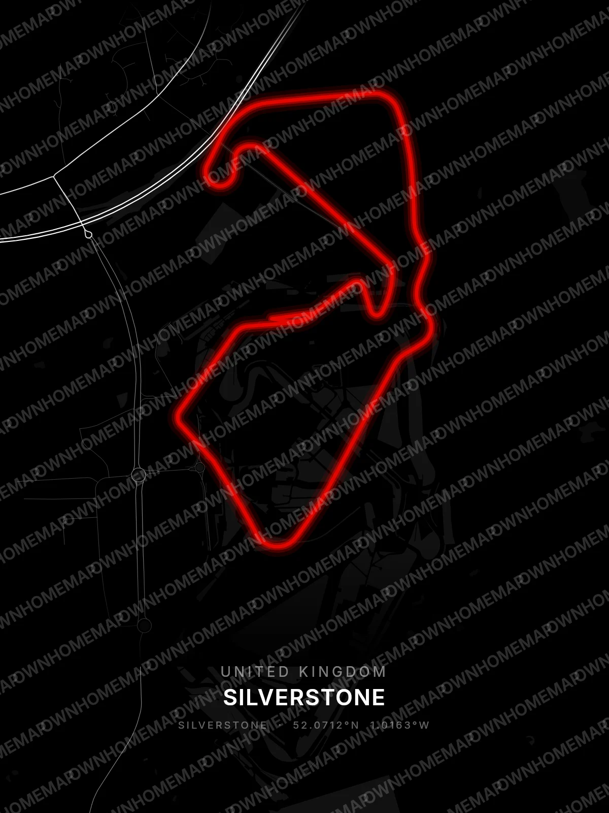 Silverstone circuit poster preview, United Kingdom