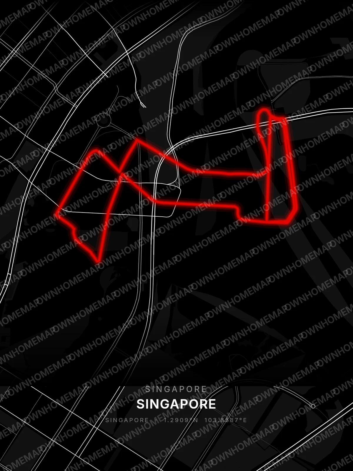 Singapore circuit poster preview, Singapore