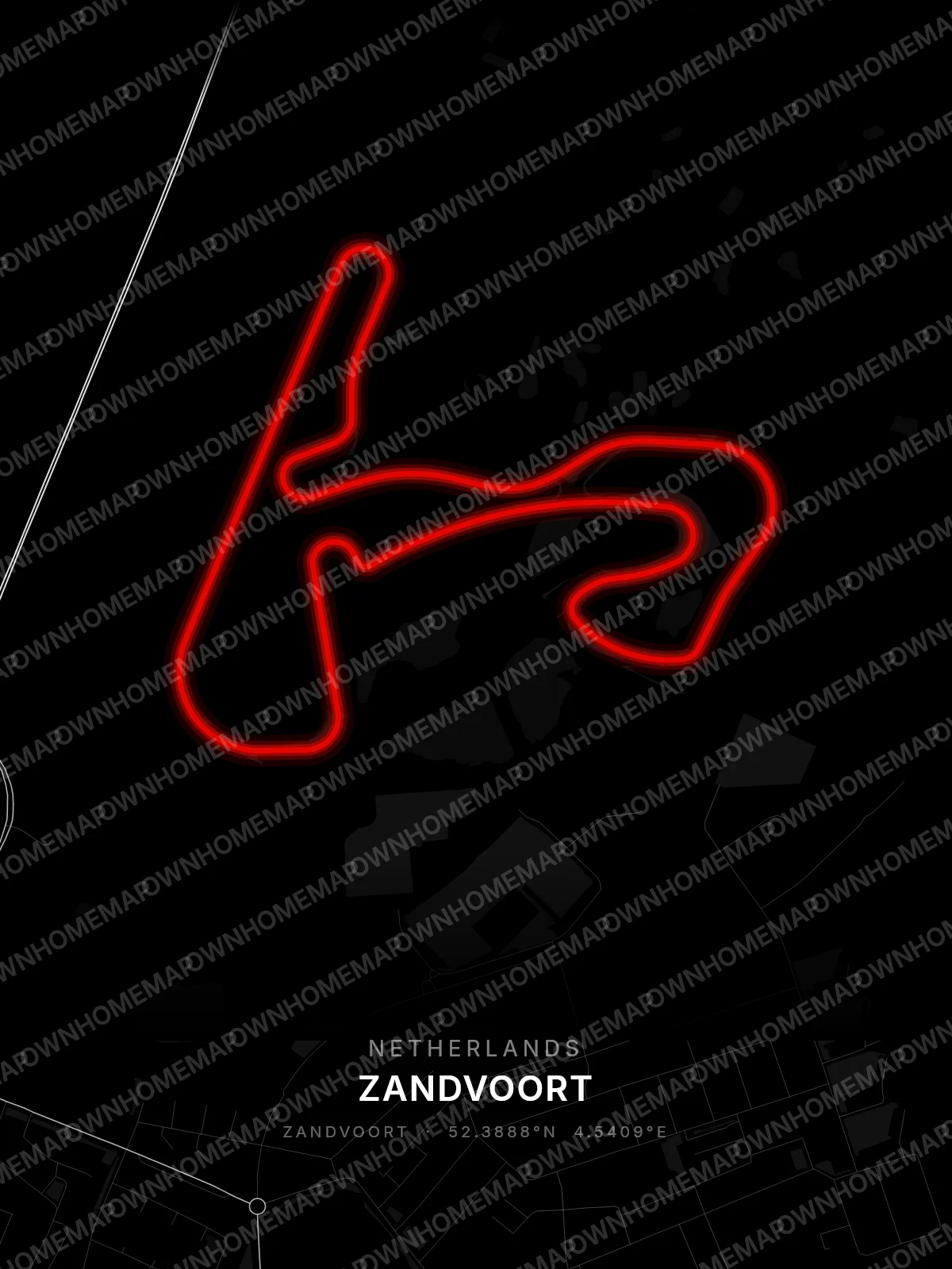 Zandvoort circuit poster preview, Netherlands